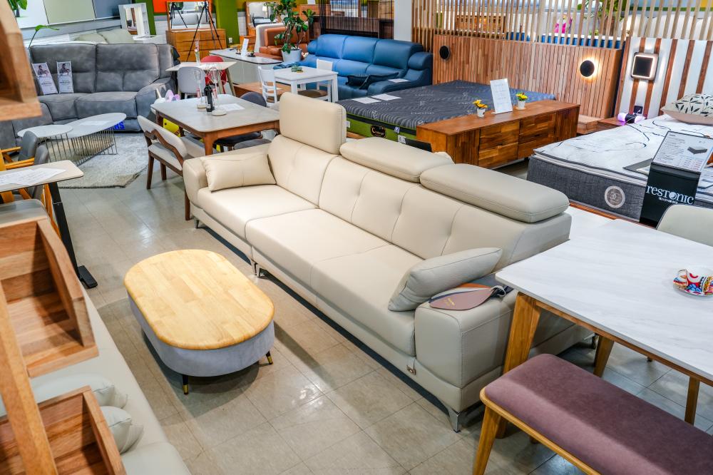 헤드레스트 가죽소파(화이트)