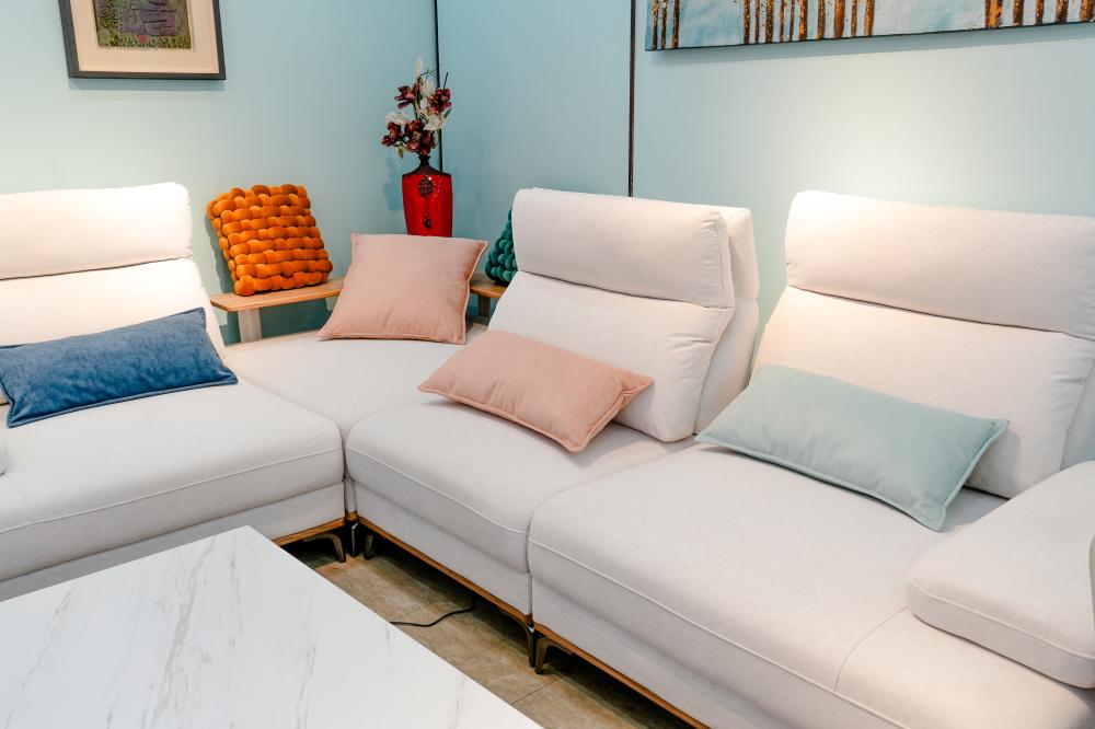 전동 스윙 코너형소파