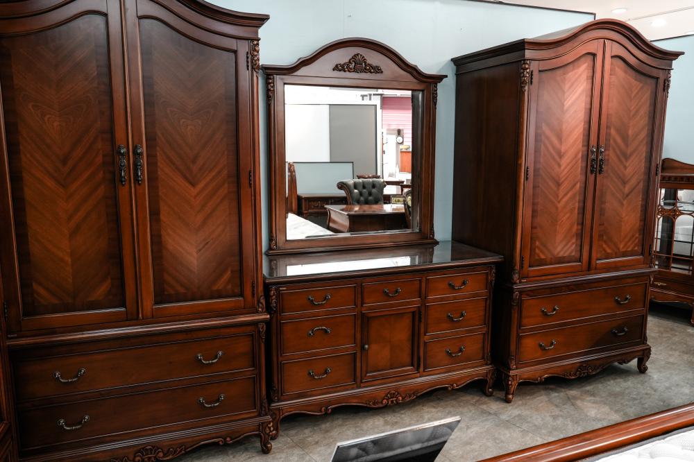 엔틱 옷장 화장대 세트