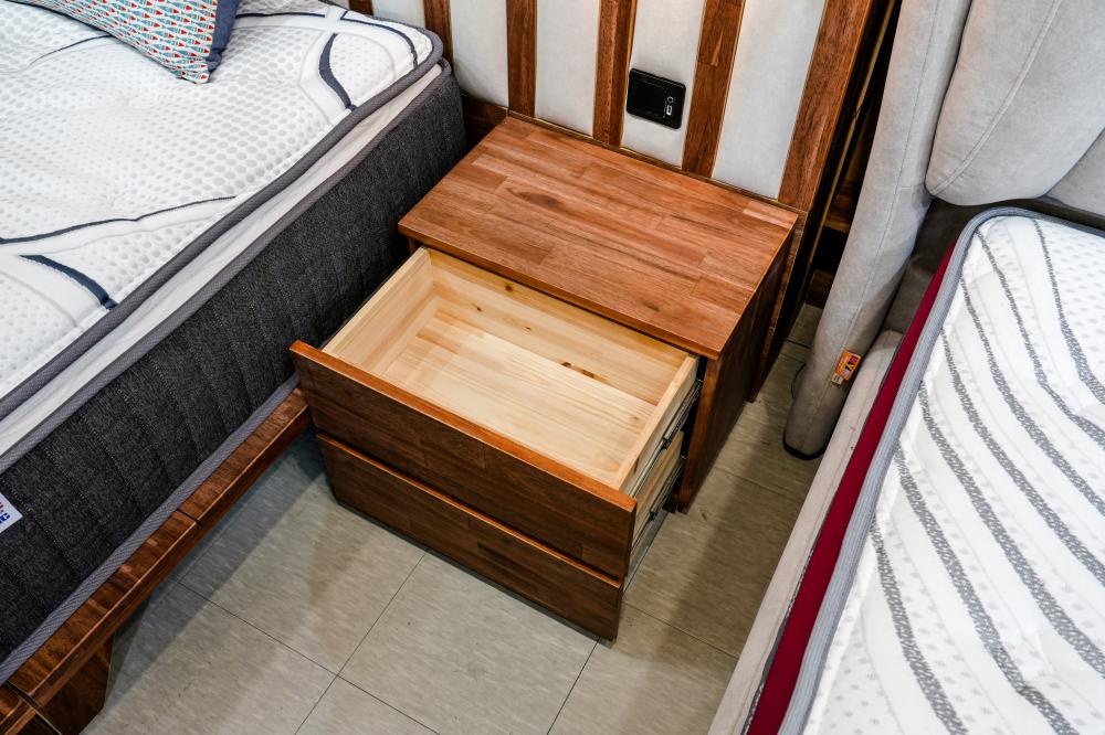 원목 패브릭 침대