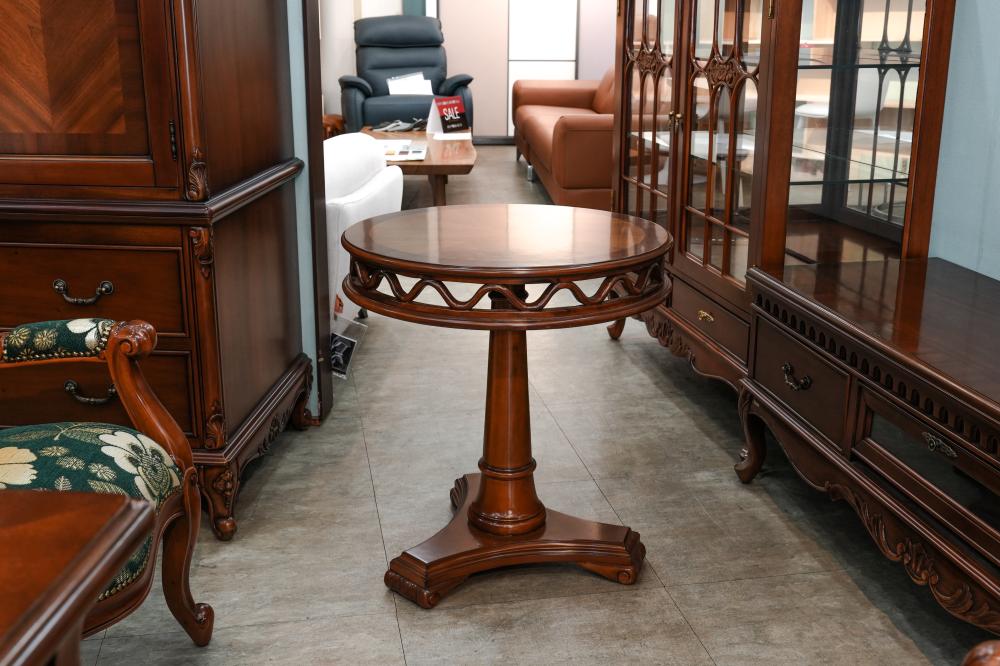 엔틱 원목 2인 식탁 세트