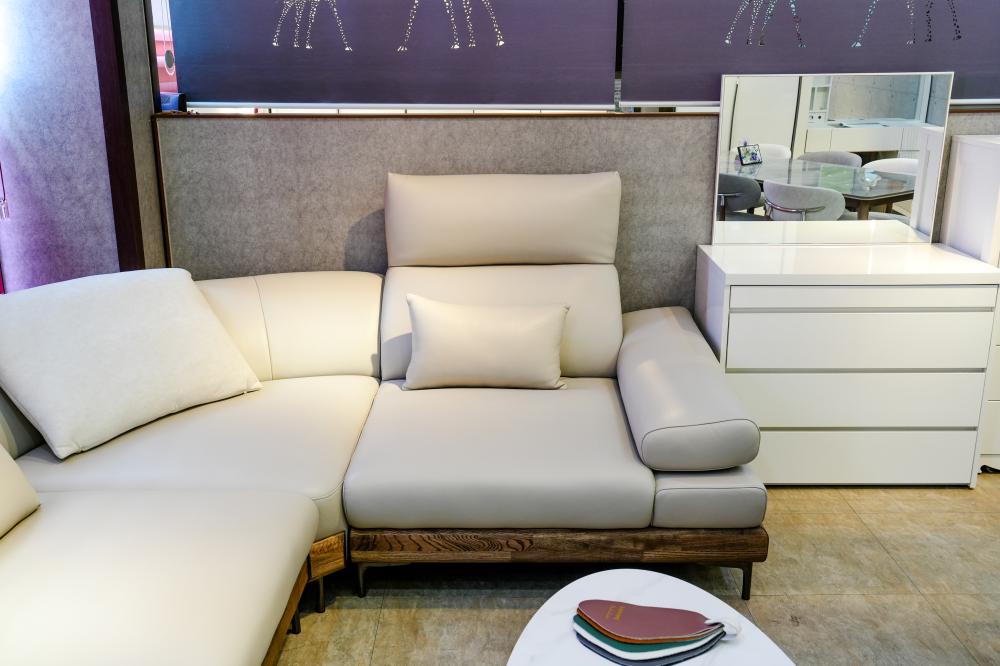 스윙 가죽 코너형소파