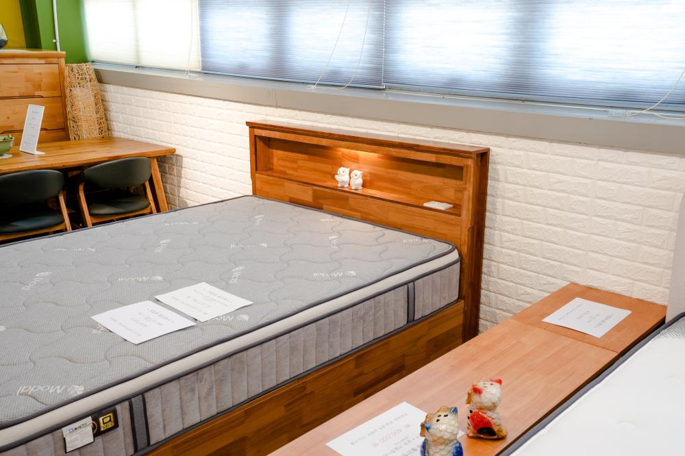 원목 수납형 침대