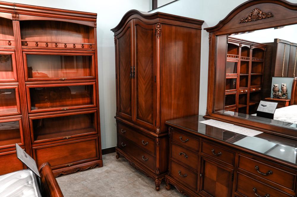 엔틱 옷장 화장대 세트