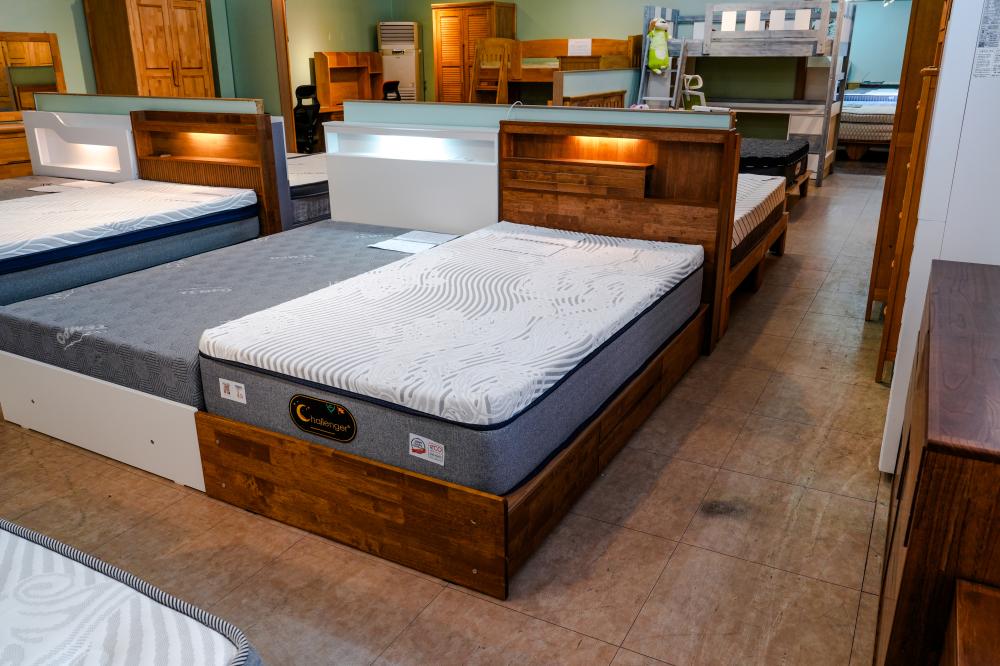 원목 싱글 침대