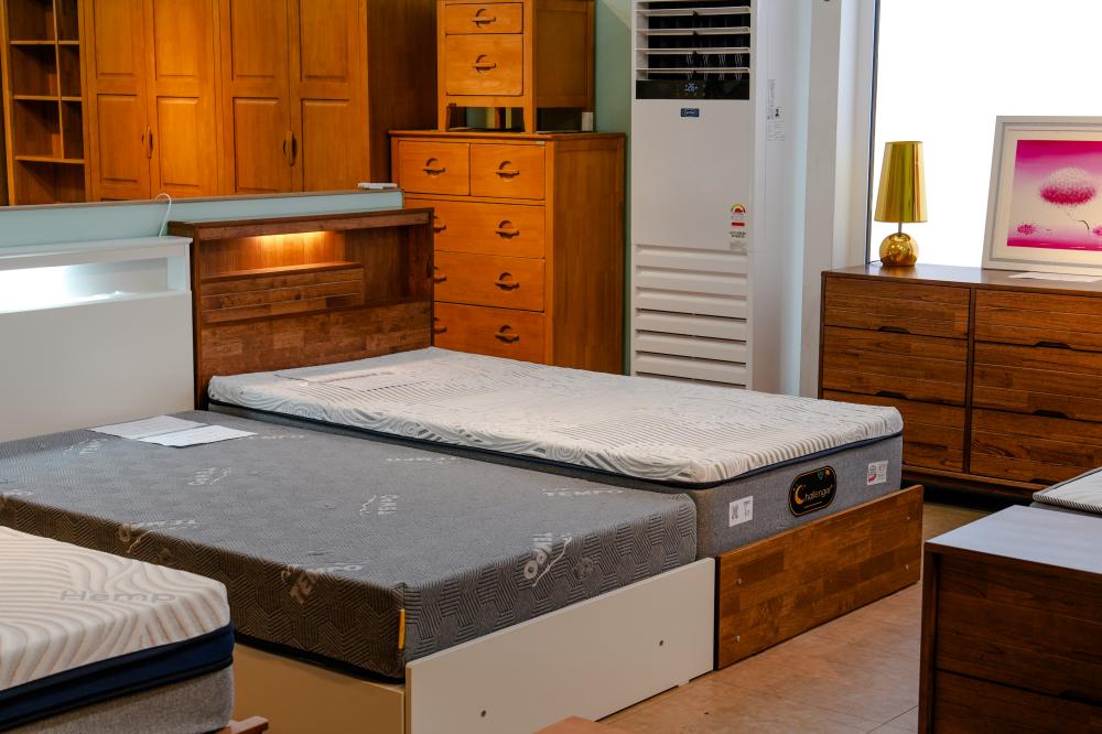 원목 싱글 침대