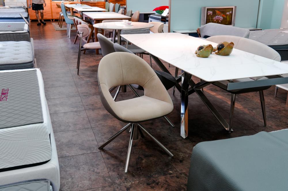 무광 화이트 확장형 식탁세트