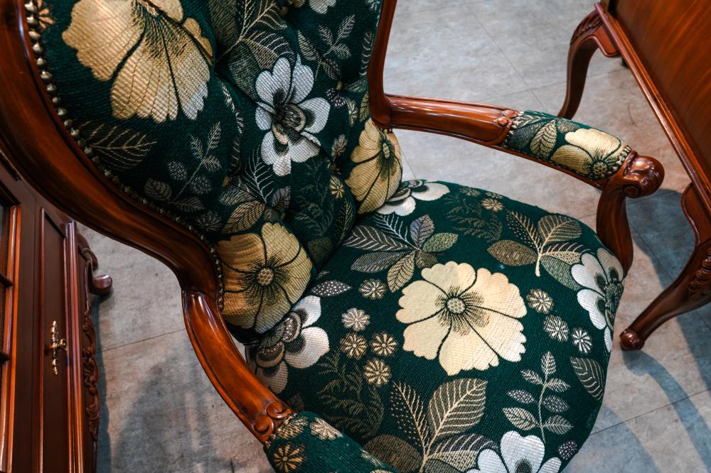 엔틱 원목 2인 식탁 세트